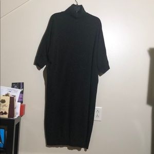 Black knitwear dress